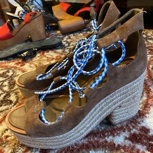 Brand new Tory Burch wedges.